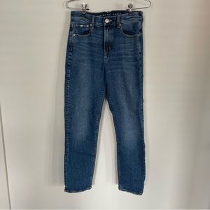 Dark Wash American Eagle Mom Jeans